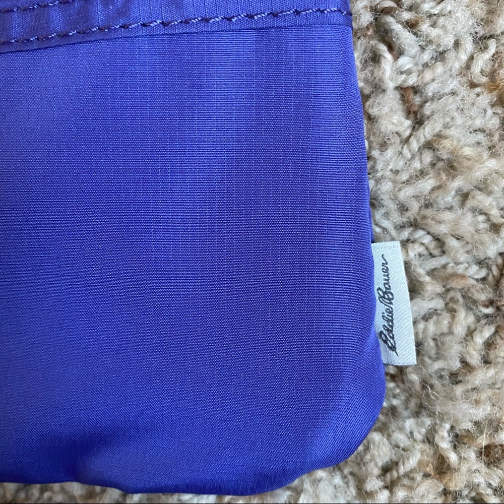 Purple Eddie Bauer Connect 3-Zip Travel Bag Crossbody Errand Purse Bag - Picture 4 of 13